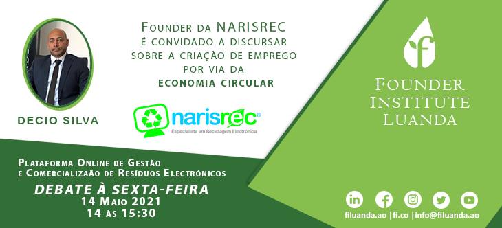 Founder da NARISREC é convidado a discursar sobre emprego e economia circular